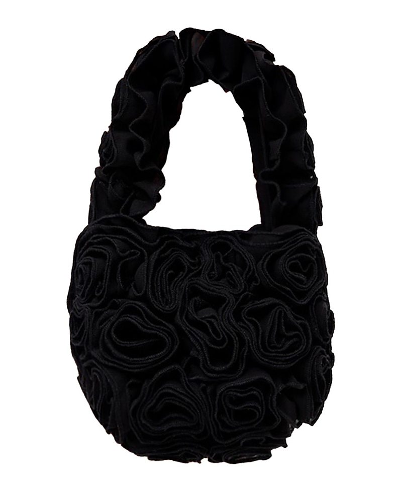 Naked Wardrobe Roses Mini Handbag In Black