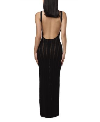 Knit Open Back Maxi Dress