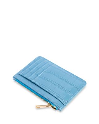 Carrie Croc Embossed Leather Card Holder 