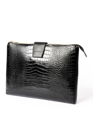 Layla Embossed Leather Laptop Case