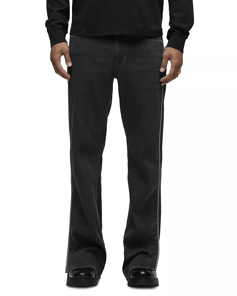 Hudson Walker Track Kick Flare Jeans in Clinton