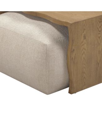 Spencer Performance Basketweave Ottoman with Bridge Table