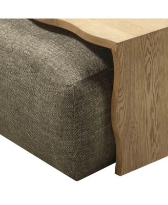 Spencer Performance Basketweave Ottoman with Bridge Table