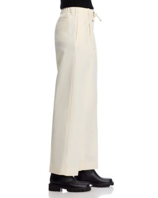 Wool Wide Leg Pants