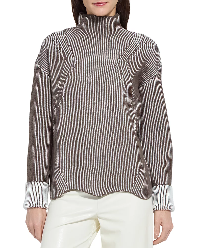 Lysse Hyacinth Funnel Neck Sweater