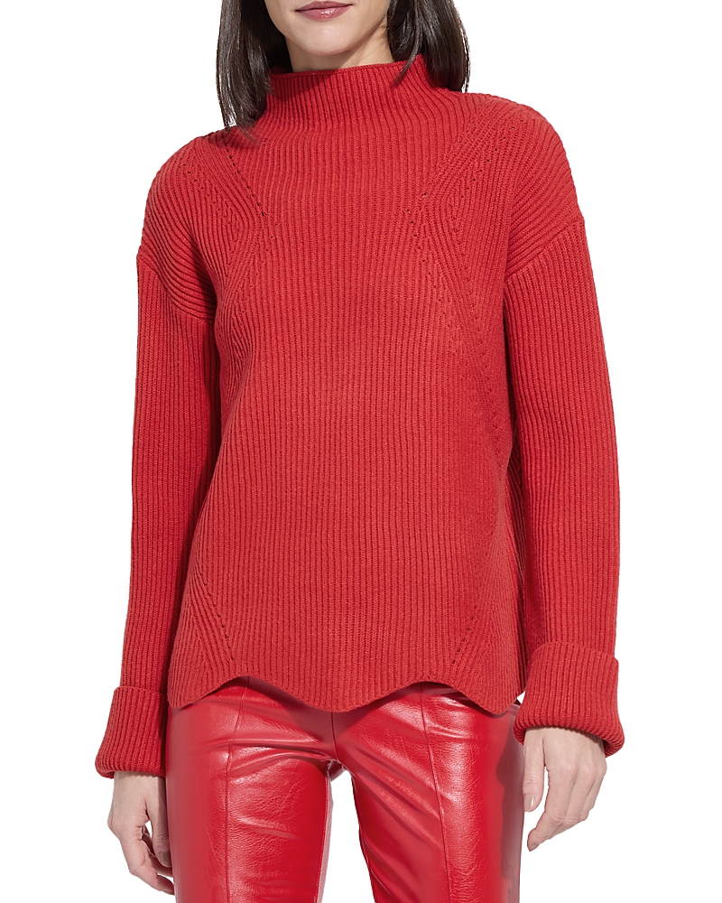 Lyssé Lysse Hyacinth Rib Sweather In Red