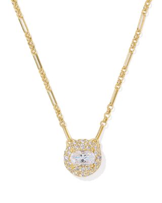 Bella Crystal Pendant Necklace, 16"-19"