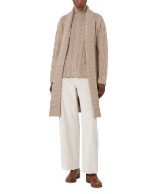 Quebec Beige Wool Cashmere Cardigan