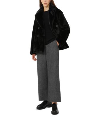 Livio Black Wool Cashmere Pants