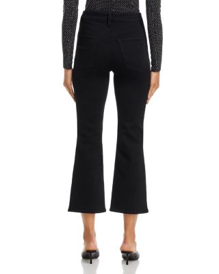 The Reboot Crop High Rise Ankle Jeans in Black