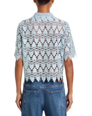 Lace Short Sleeve Shirt