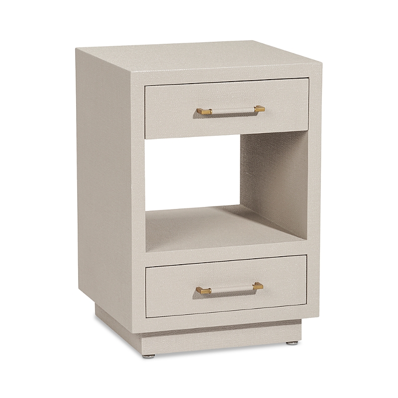Interlude Home Taylor Small Bedside Chest In Neutral