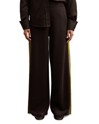 Samson Knitted Wide Leg Side Stripe Trousers