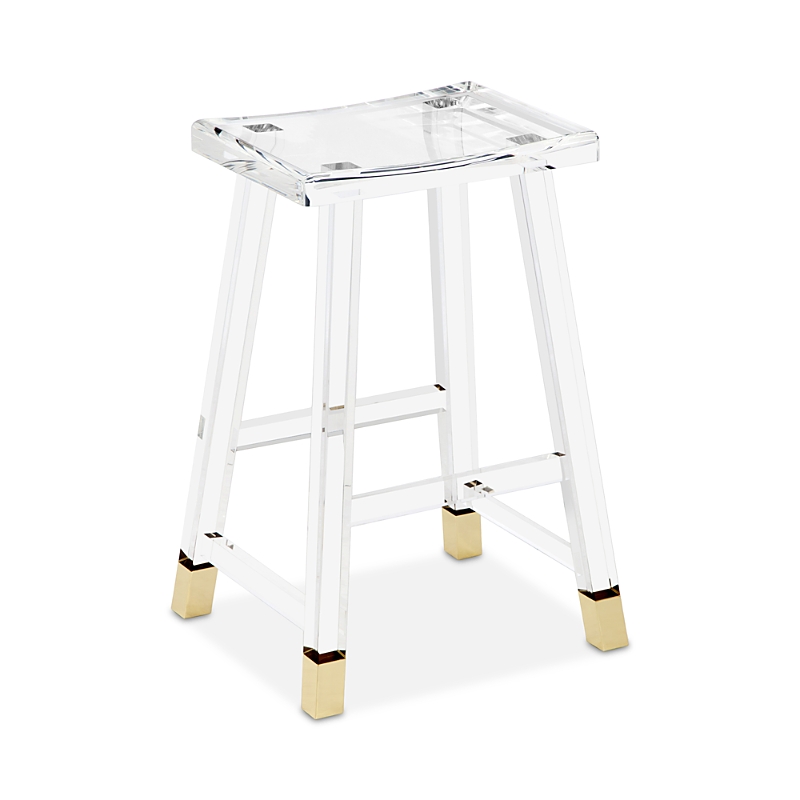 Interlude Home Reva Counter Stool In Transparent