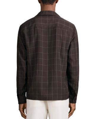 Simon Printed Button Front Camp Shirt