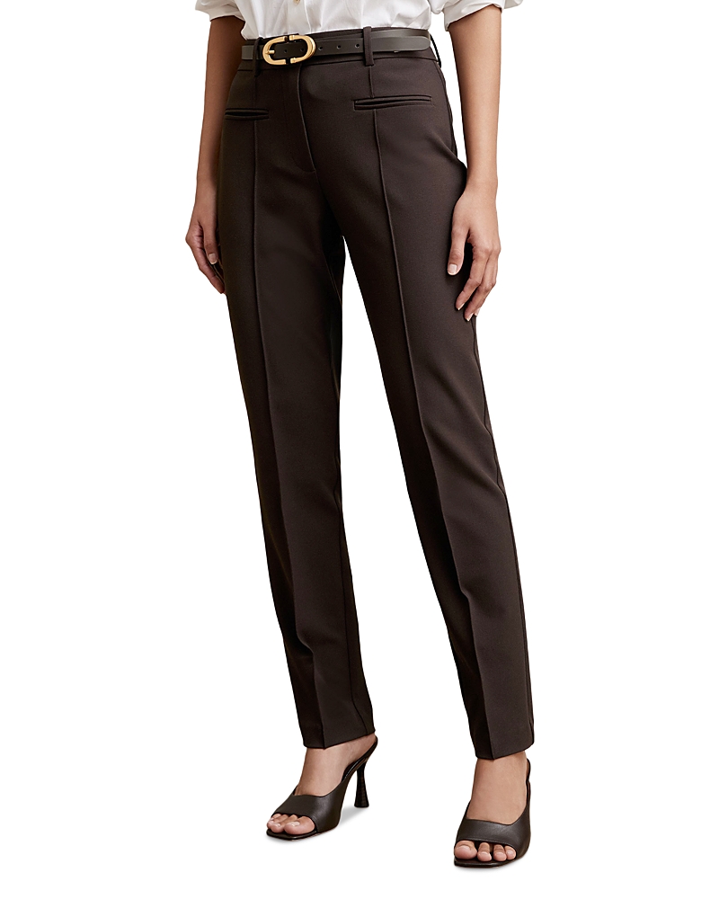 Reiss Petite Tapered Pants In Black