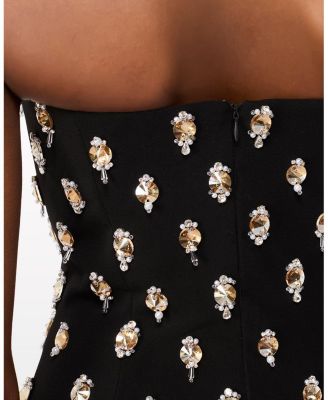 Snowdrop Embellished Strapless Maxi Dress