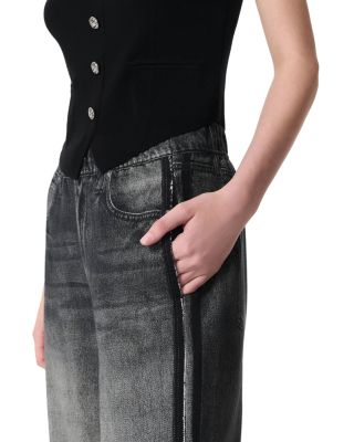 Miramar Terry Wide Leg Track Pants