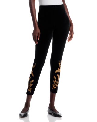 Cropped Velvet Leggings