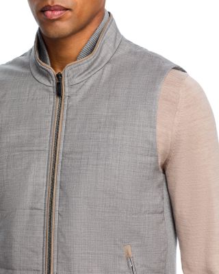 Wool Channel Quilt Travel Vest
