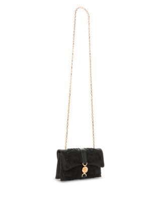 Kleio Beaded Satin Shoulder Bag