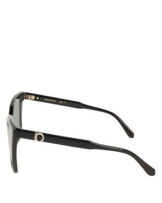 Solid Square Sunglasses, 57mm