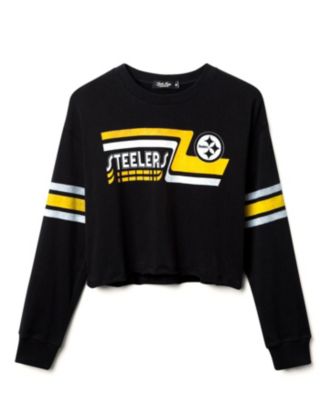  Women's NFL Pittsburgh Steelers Retro Crop Fleece