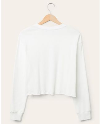  Women's NFL Los Angeles Rams Helmet Crop Fleece