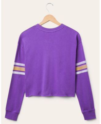  Women's NFL Baltimore Ravens Retro Crop Fleece