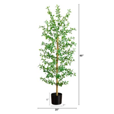 5' Artificial Shady Lady Black Olive Tree