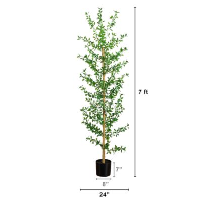 7' Artificial Shady Lady Black Olive Tree