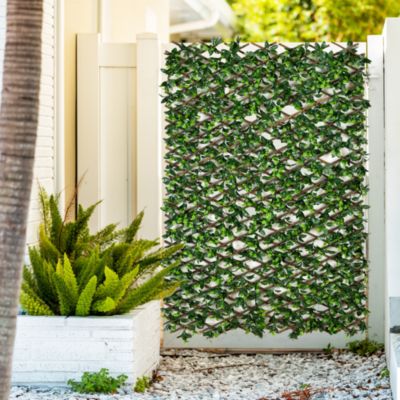 40&amp;quot; x 80&amp;quot; UV Resistant Artificial Gardenia Expandable Privacy Fence Screen (Indoor/Outdoor)