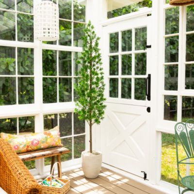 6' UV Artificial Podocarpus Tree