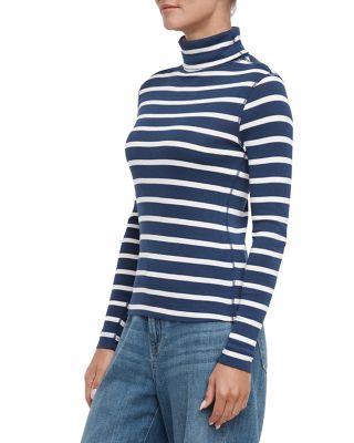 Striped Turtleneck Long Sleeve Tee