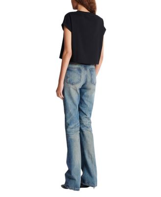 Cropped T-Shirt with Print