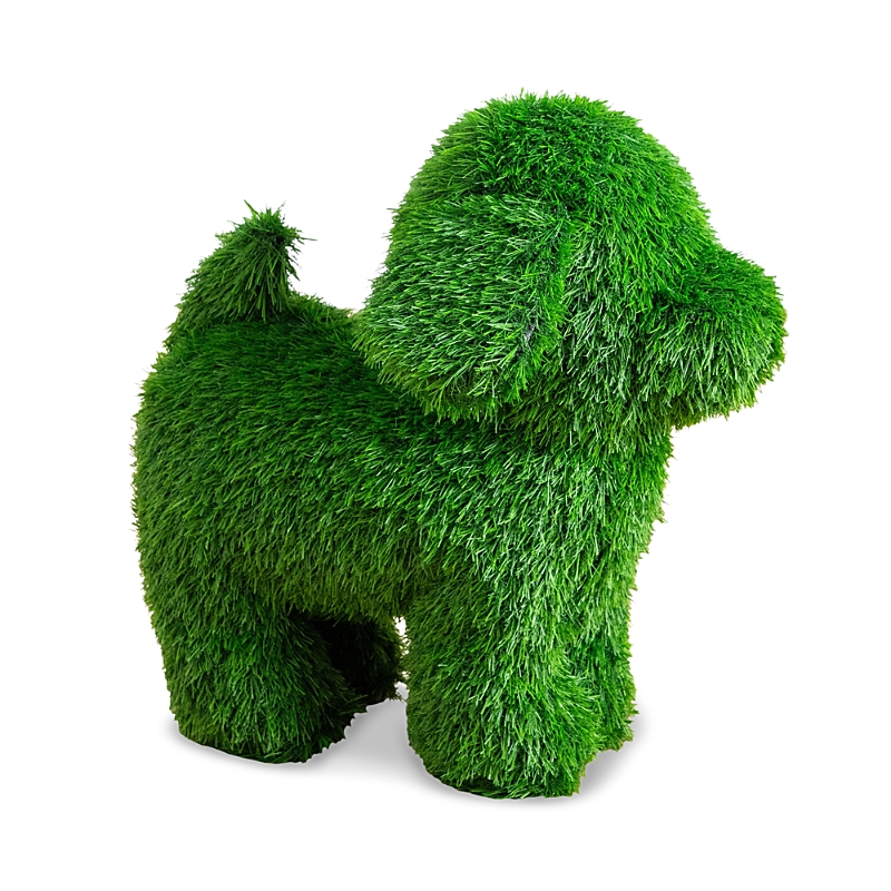 Nearly Natural 14 Uv Resistant Artificial Grass Garden Plush Topiary Dog (Indoor/Outdoor)