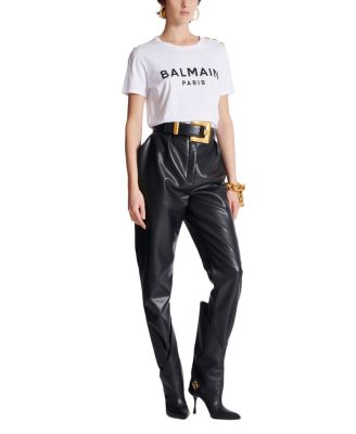  T-Shirt with Balmain Paris Print