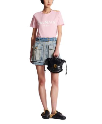  T-Shirt with Balmain Paris Print