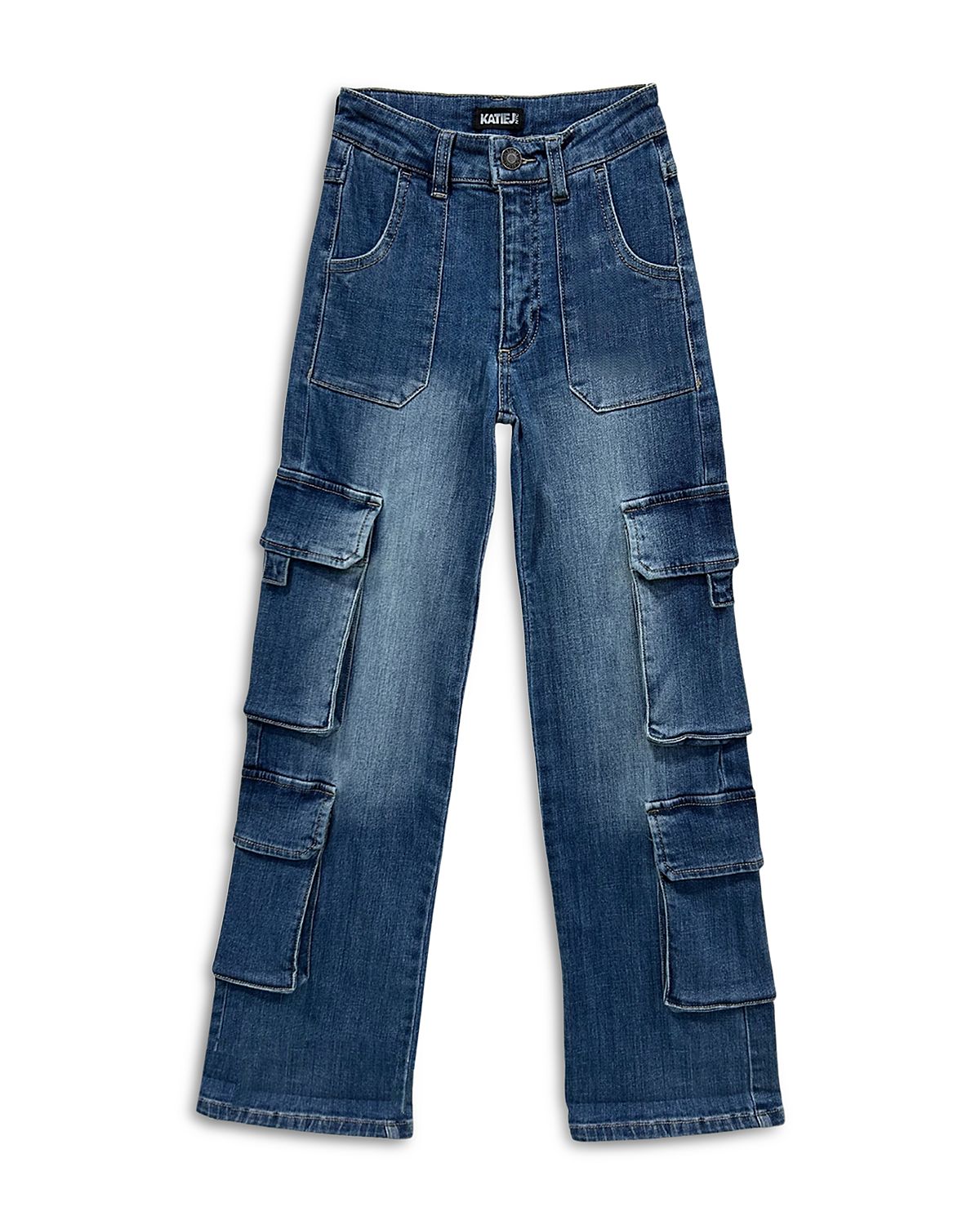 KatieJnyc Girls' Nashville Double Pocket Cargo Jeans - Big Kid