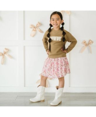 Girls' Howdy Patch Sweatshirt - Baby, Little Kid