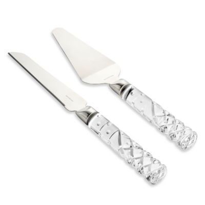 Celebrations Crystal Cake Knife & Server Set