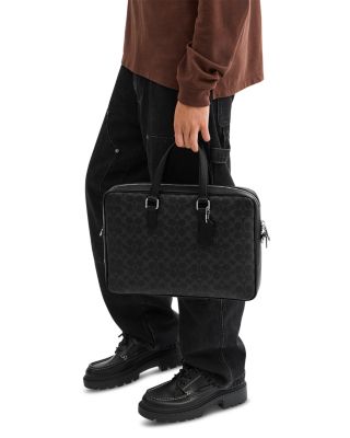 Caden Signature Canvas Brief Bag