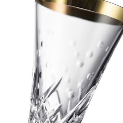 Celebrations Gilded Crystal Toasting Flute, Set of 2 