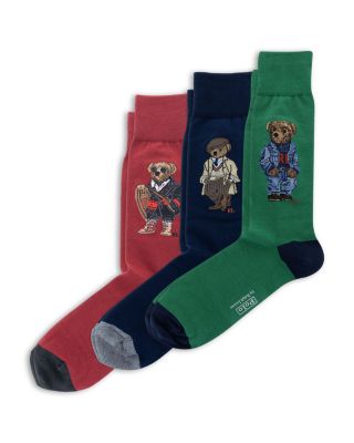 Assorted Bears Socks Gift Box, Pack of 3