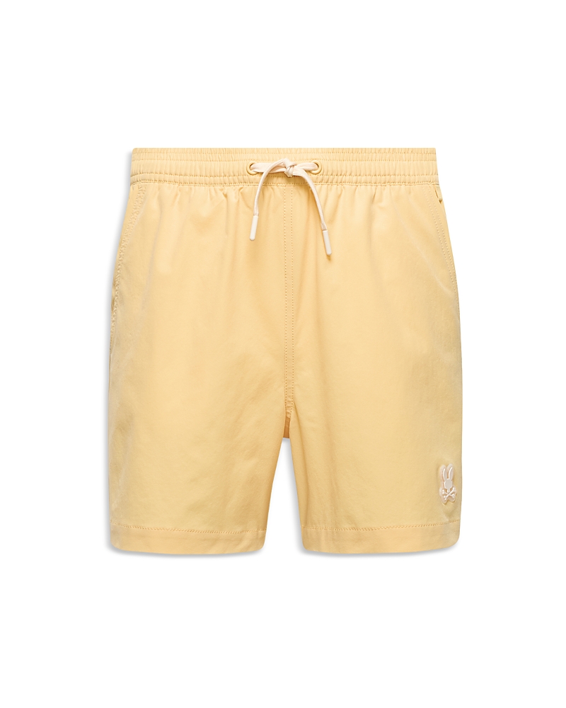 Psycho Bunny Unisex Samos Hydrochromic Printed Swim Shorts - Big Kid In Neutral