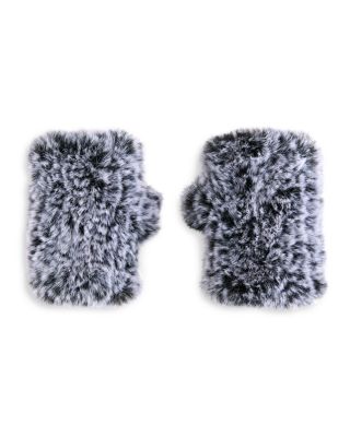 Faux Fur Fingerless Mittens