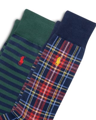 Holiday Plaids Crew Socks, Pack of 2