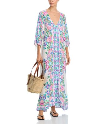 White Melia Swim Cover-Up Dress