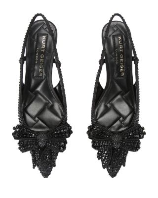 Women&#39;s Belgravia Bow Crystal Slip On Slingback Pumps