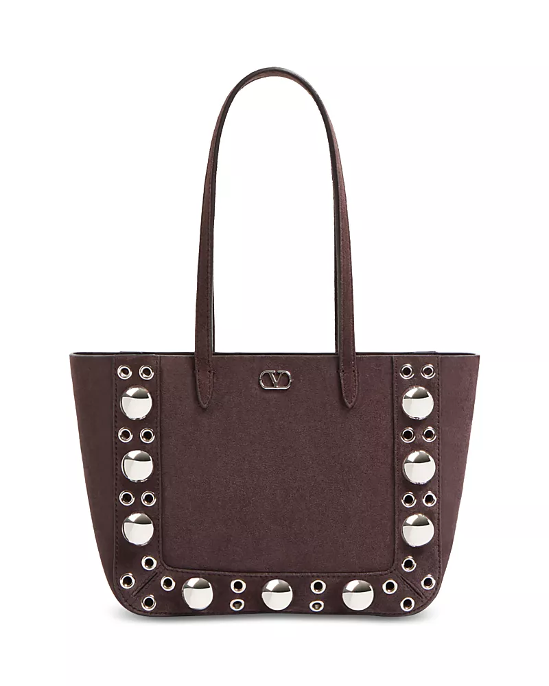 Valentino Garavani Nellcote Mini Shopping Tote Bag in Suede